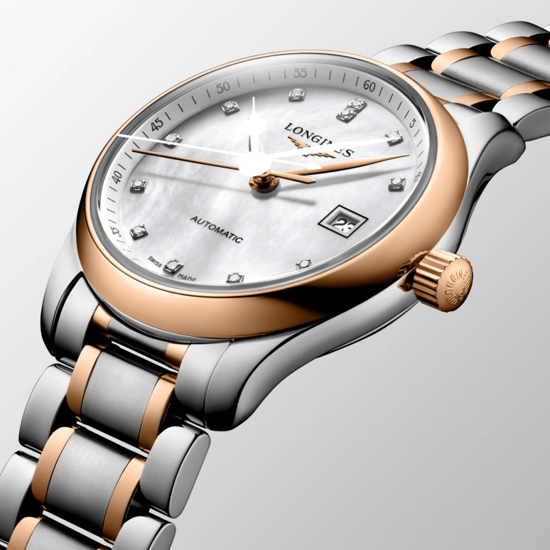 Longines,Master 29mm,29mm,Pink Gold,Stainless Steel,Automatic,Date,40hours,L2,L2.257.5.89.7