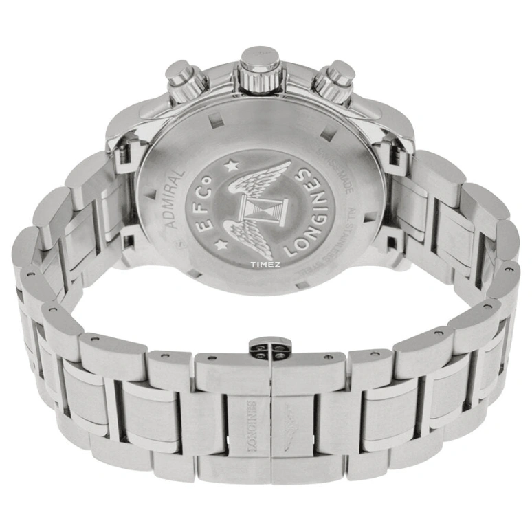 Longines,Admiral 42mm,42mm,Stainless Steel,Black,Automatic,Sapphire,Crystal Glass,L3,L3.670.4.59.6