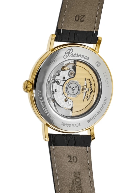 Longines,Presence 40mm,40mm,Stainless Steel,Gold,Automatic,Day,65hours,L4,L4.922.2.32.2