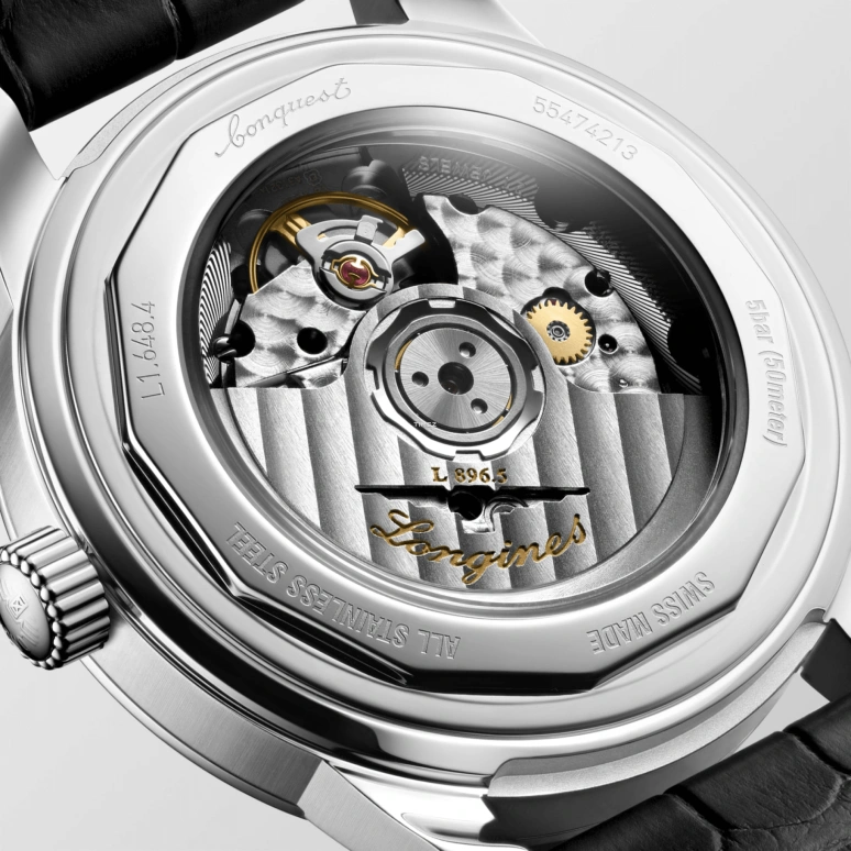 Longines,Conquest Heritage 38mm,38mm,Stainless Steel,Cream,Automatic,Day,Power Reserve Indicator,L1,L1.648.4.78.2