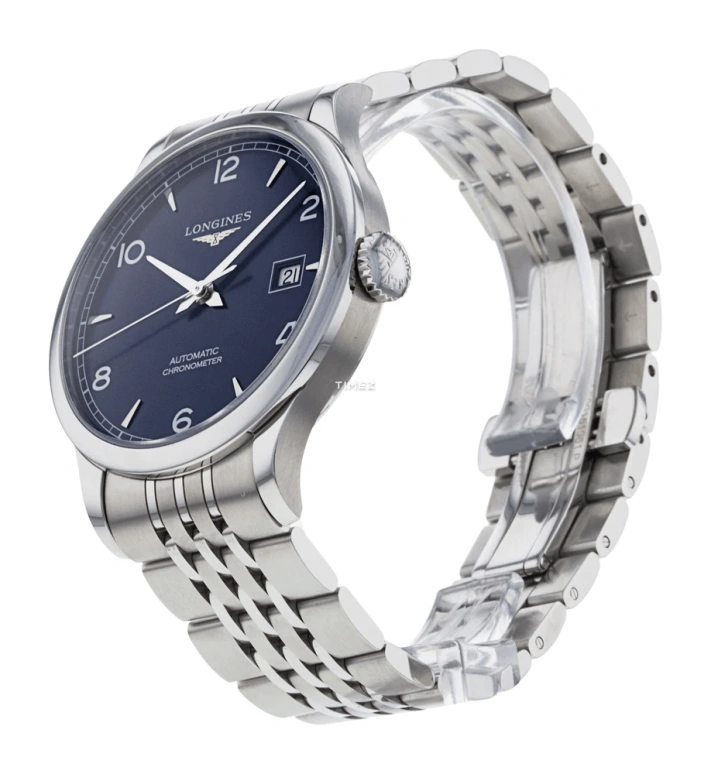 Longines,Record 38.50mm,38.50mm,Stainless Steel,Blue,Automatic,Day,64hours,L2,L2.820.4.96.6