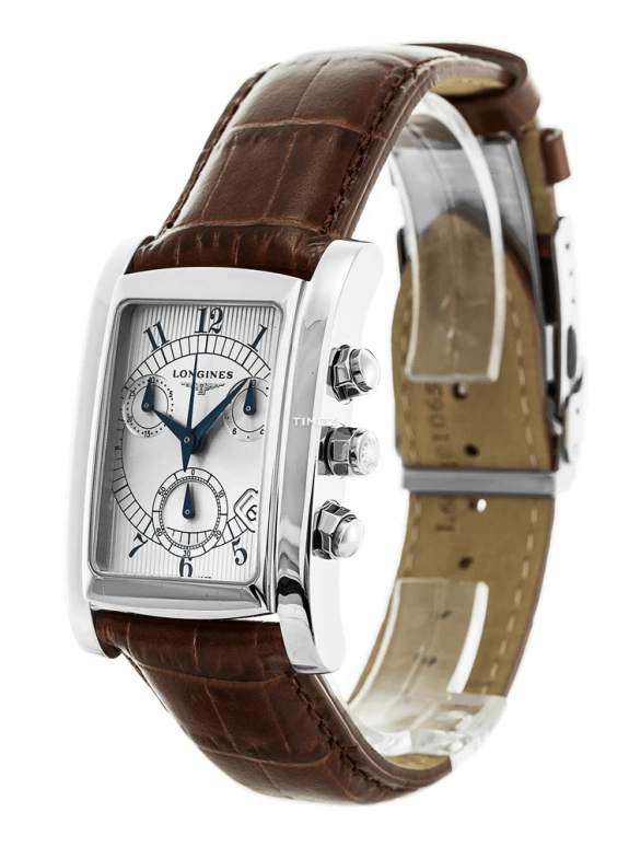 Longines,DolceVita 27.80mm,27.80mm,Stainless Steel,Grey,Quartz,Chronograph,Day,L5,L5.656.4.73.4