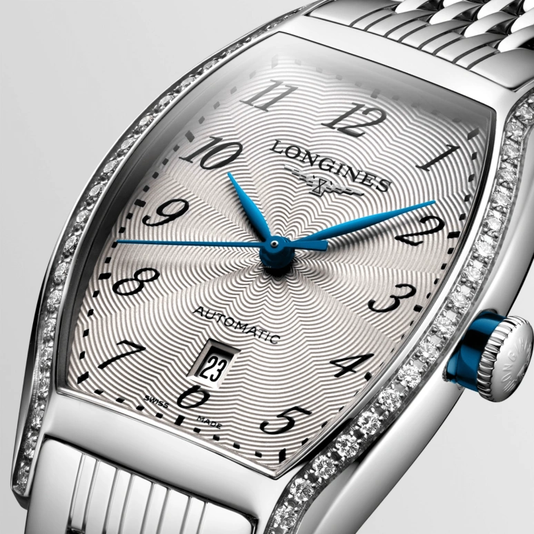 Longines,Evidenza 26mm,26mm,Stainless Steel,Beige,Automatic,Date,40hours,L2,L2.142.0.70.6