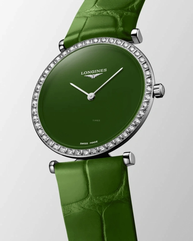 Longines,La Grande Classique 29mm,29mm,Stainless Steel,Orange,Quartz,Perpetual Calendar,In-house Caliber,L4,L4.523.0.60.2
