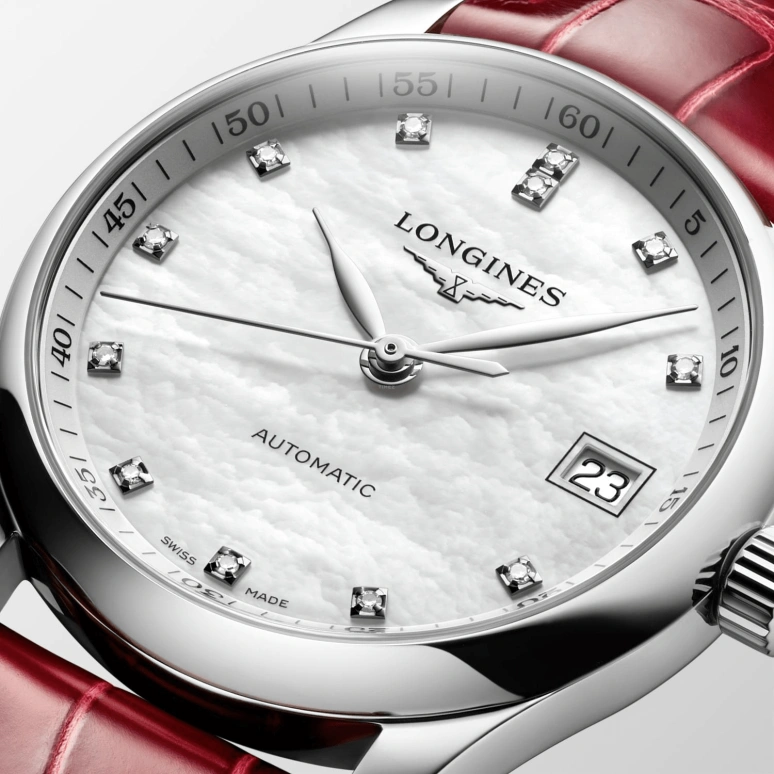 Longines,Master 34mm,34mm,Stainless Steel,White,Automatic,Day,72hours,L2,L2.357.4.87.2