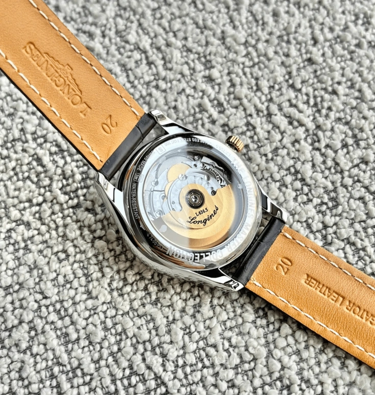 Longines,Master 38.50mm,38.50mm,Yellow Gold,Stainless Steel,Silver White,Automatic,Date,Day,L2,L2.755.5.77.3