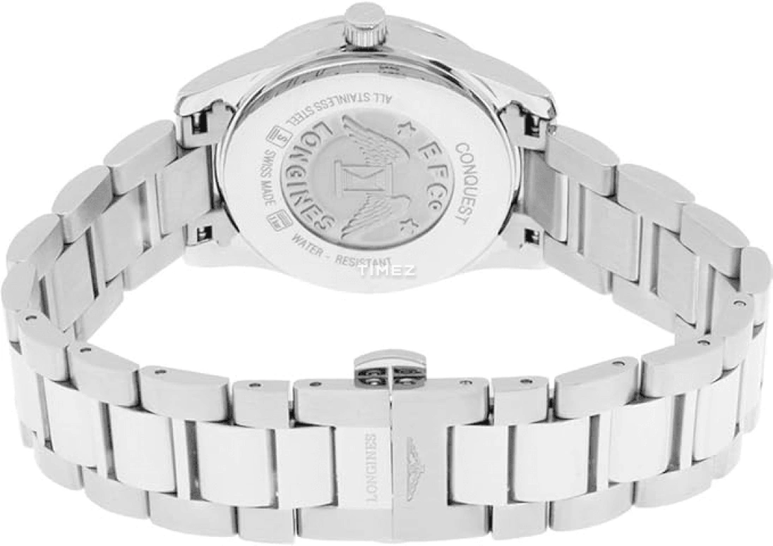 Longines,Conquest Classic 29.50mm,29.50mm,Stainless Steel,White,Quartz,Day,In-house Caliber,L3,L3.300.0.87.6