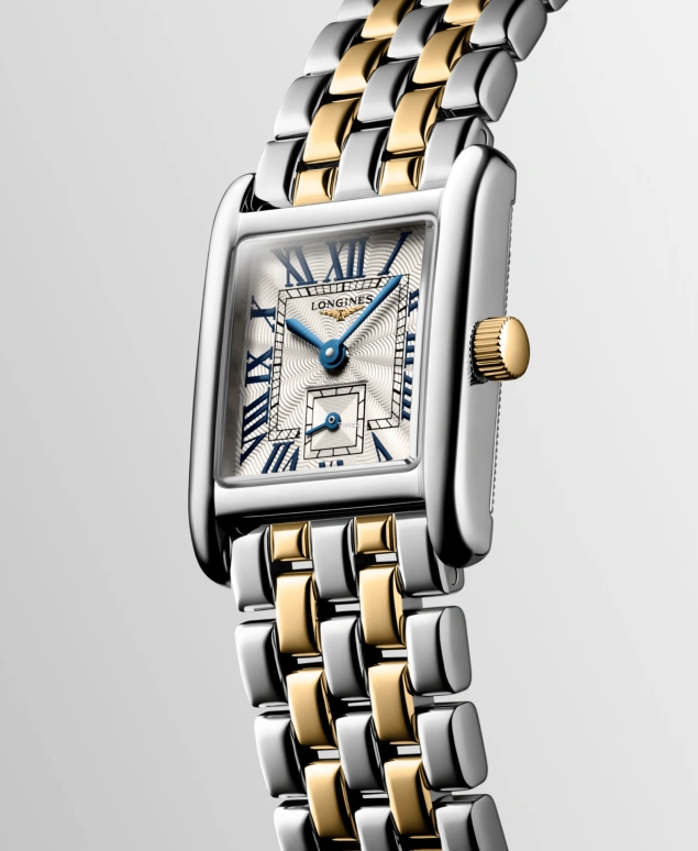 Longines,Mini DolceVita 21.50x29mm,21.50x29mm,Stainless Steel,Yellow Gold,Silver,Quartz,26280hours,In-house Caliber,L5,L5.200.5.70.7