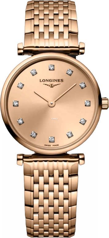 Longines,La Grande Classique 24mm,24mm,Stainless Steel,Rose Gold,Quartz,26280hours,In-house Caliber,L4,L4.209.1.90.8