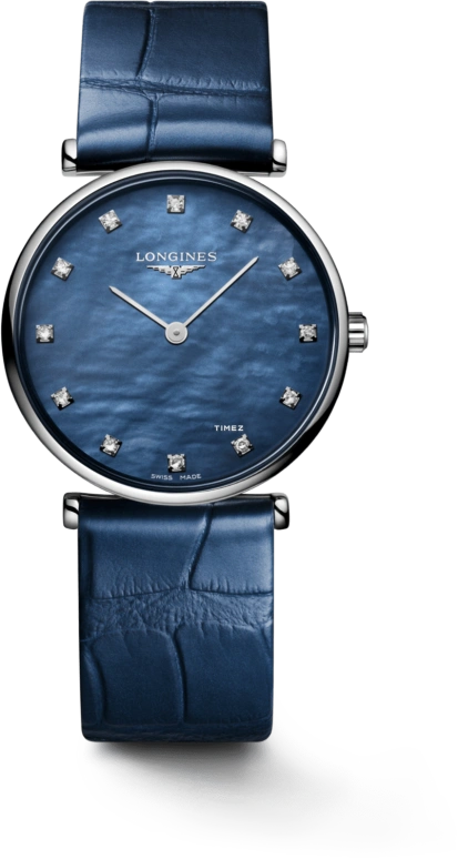 Longines,La Grande Classique 29mm,29mm,Stainless Steel,Blue,Quartz,In-house Caliber,Sapphire,Crystal Glass,L4,L4.512.4.81.B