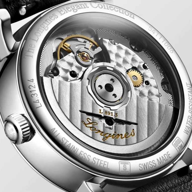 Longines,Elegant 34.50mm,34.50mm,Stainless Steel,White,Automatic,72hours,In-house Caliber,L4,L4.312.4.11.0