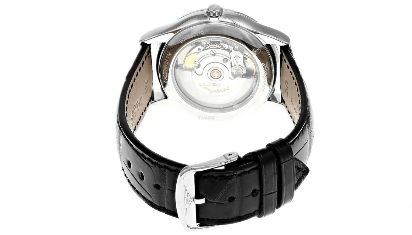 Longines,Flagship 38.50mm,38.50mm,Stainless Steel,Black,Automatic,Date,Day,L4,L4.899.4.57.2
