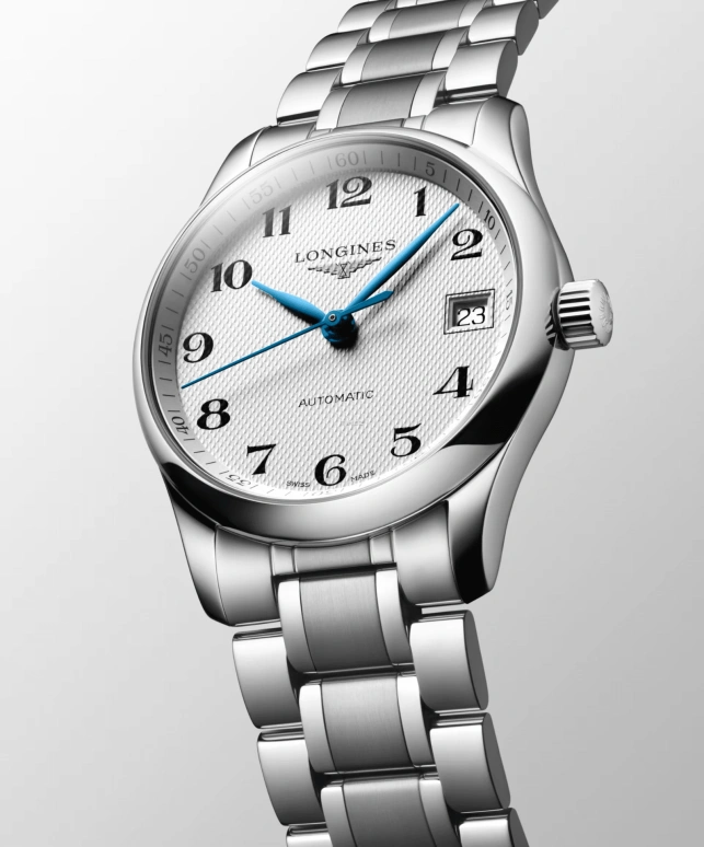 Longines,Master 34mm,34mm,Stainless Steel,Silver,Automatic,Day,64hours,L2,L2.357.4.78.6
