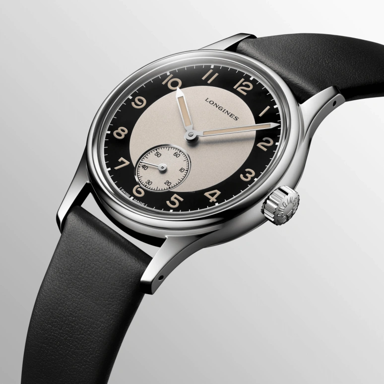 Longines,Heritage Classic 38.50mm,38.50mm,Stainless Steel,Black,Automatic,64hours,In-house Caliber,L2,L2.330.4.93.0