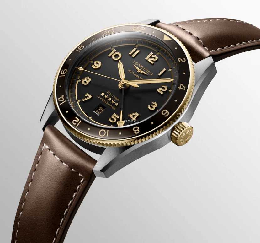 Longines,Spirit 42mm,42mm,Stainless Steel,Black,Automatic,Day,Anti-magnetic,L3,L3.812.5.53.2