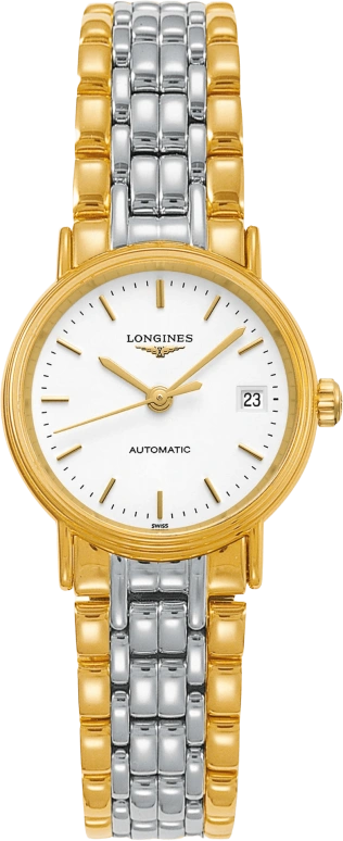 Longines,Presence 25.50mm,25.50mm,Stainless Steel,White,Automatic,Date,38hours,L4,L4.321.2.12.7