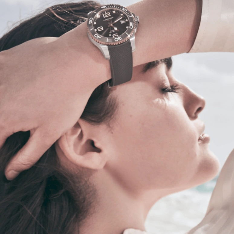 Longines,HydroConquest 39mm,39mm,Ceramic,Stainless Steel,Grey,Automatic,Date,64hours,L3,L3.780.3.78.9