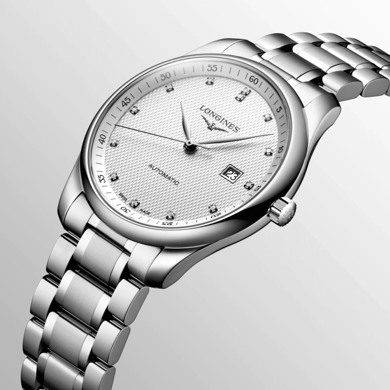 Longines,Master 42mm,42mm,Stainless Steel,White,Automatic,Chronograph,Date,L2,L2.893.4.77.6