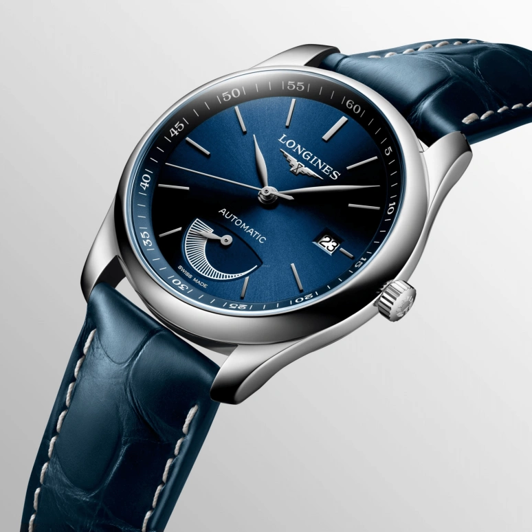 Longines,Master 40mm,40mm,Stainless Steel,Blue,Automatic,Date,Power Reserve Indicator,L2,L2.908.4.92.0