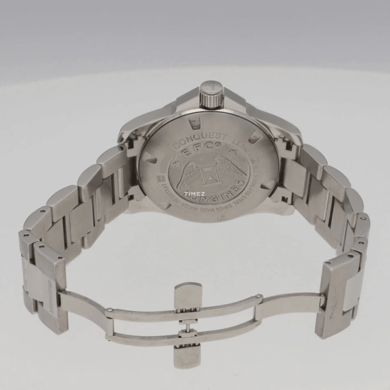Longines,Conquest 43mm,43mm,Stainless Steel,Silver,Quartz,Day,26280hours,L3,L3.760.4.76.6