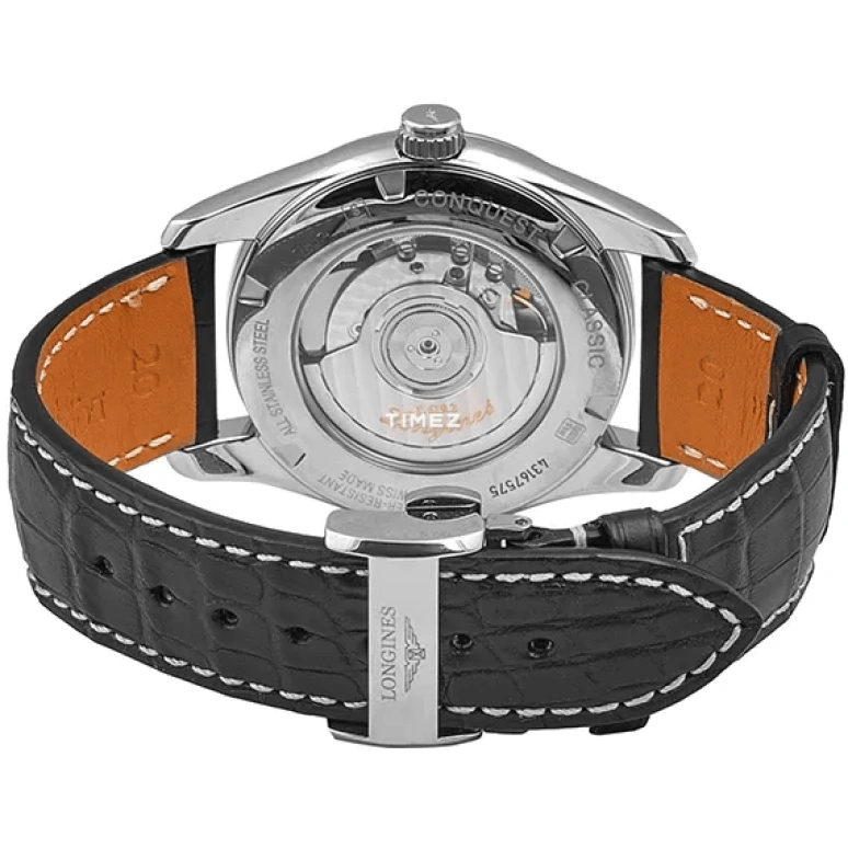 Longines,Conquest Classic 40mm,40mm,Stainless Steel,Black,Automatic,Day,42hours,L2,L2.785.4.58.3