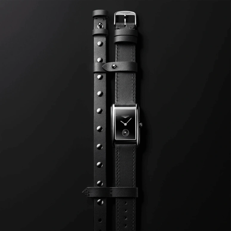 Longines,Elegant 23.30x37mm,23.30x37mm,Stainless Steel,Black,Quartz,26280hours,In-house Caliber,L5,L5.512.4.59.2