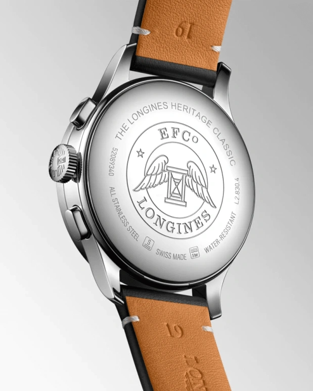 Longines,Heritage Classic 40mm,40mm,Stainless Steel,Silver,Automatic,Chronograph,Day,L2,L2.830.4.93.0