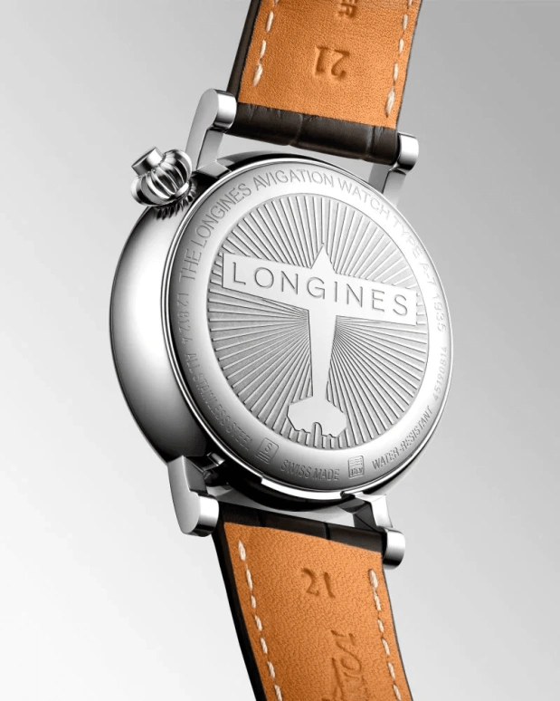 Longines,Heritage Classic 41mm,41mm,Stainless Steel,Black,Automatic,Chronograph,Monopoussoir,Date,Power Reserve Indicator,54hours,In-house Caliber,L2,L2.812.4.53.2