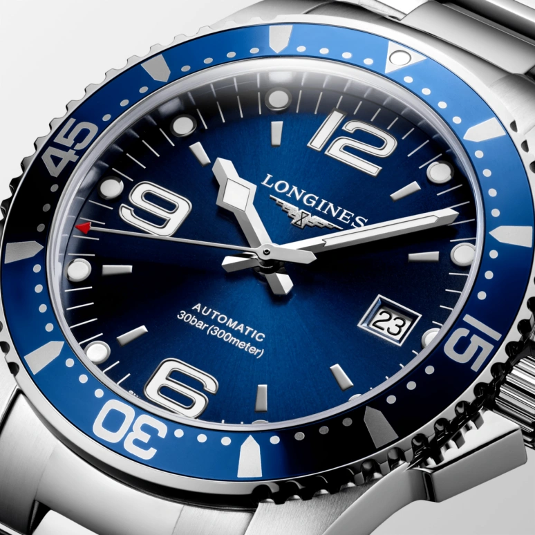 Longines,HydroConquest 41mm,41mm,Stainless Steel,Blue,Automatic,Date,65hours,L3,L3.742.4.96.6