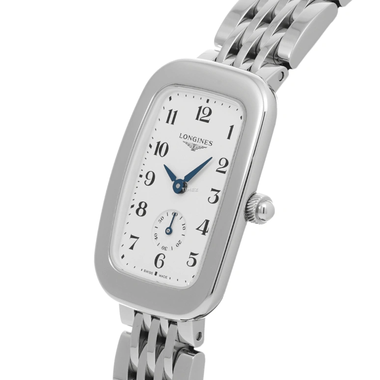 Longines,Equestrian 24.70x36mm,24.70x36mm,Stainless Steel,White,Quartz,In-house Caliber,Sapphire,Crystal Glass,L6,L6.142.4.13.6