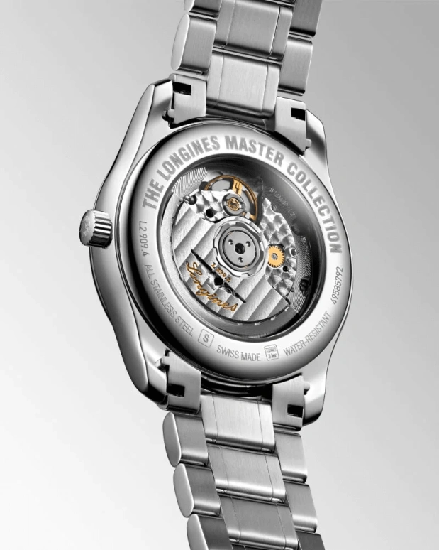 Longines,Master 40mm,40mm,Stainless Steel,Black,Automatic,Moonphase,Day,L2,L2.909.4.51.6