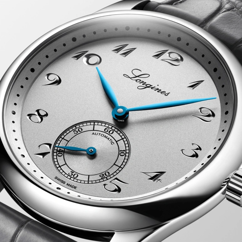 Longines,Master 38.50mm,38.50mm,Stainless Steel,Grey,Silver,Automatic,72hours,In-house Caliber,L2,L2.843.4.73.2