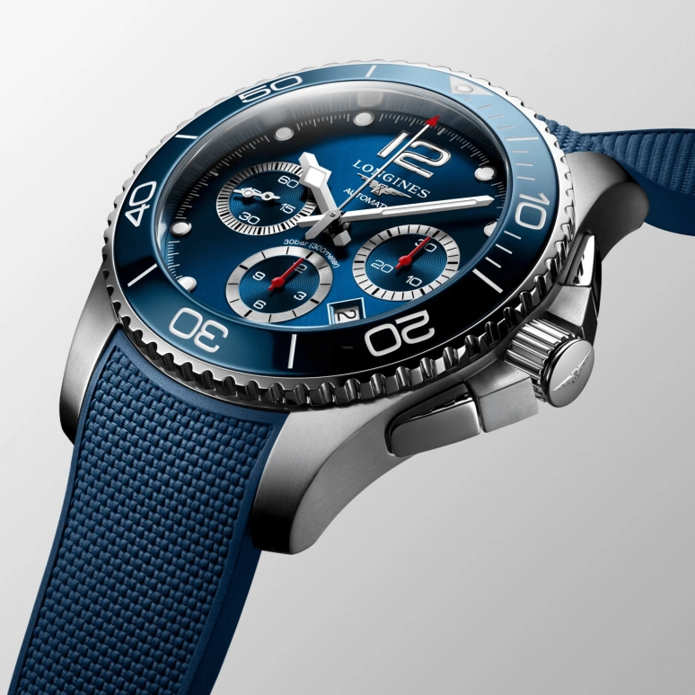 Longines,Sport 41mm,41mm,Stainless Steel,Blue,Automatic,66hours,In-house Caliber,L3,L3.883.4.96.9