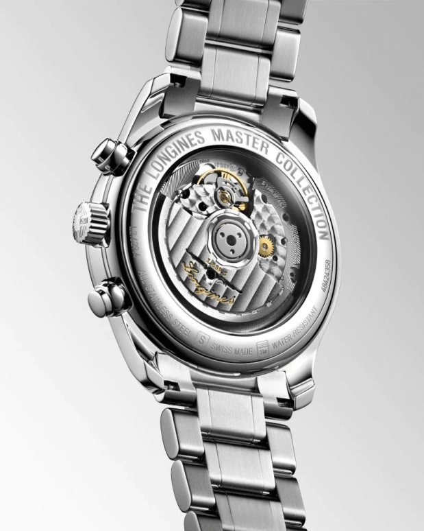 Longines,Master 40mm,40mm,Stainless Steel,Blue,Automatic,Chronograph,Date,L2,L2.629.4.92.6