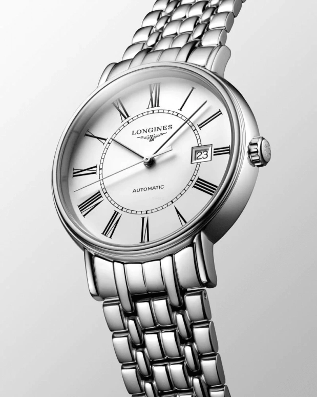 Longines,Presence 40mm,40mm,Stainless Steel,White,Automatic,Date,65hours,L4,L4.922.4.11.6