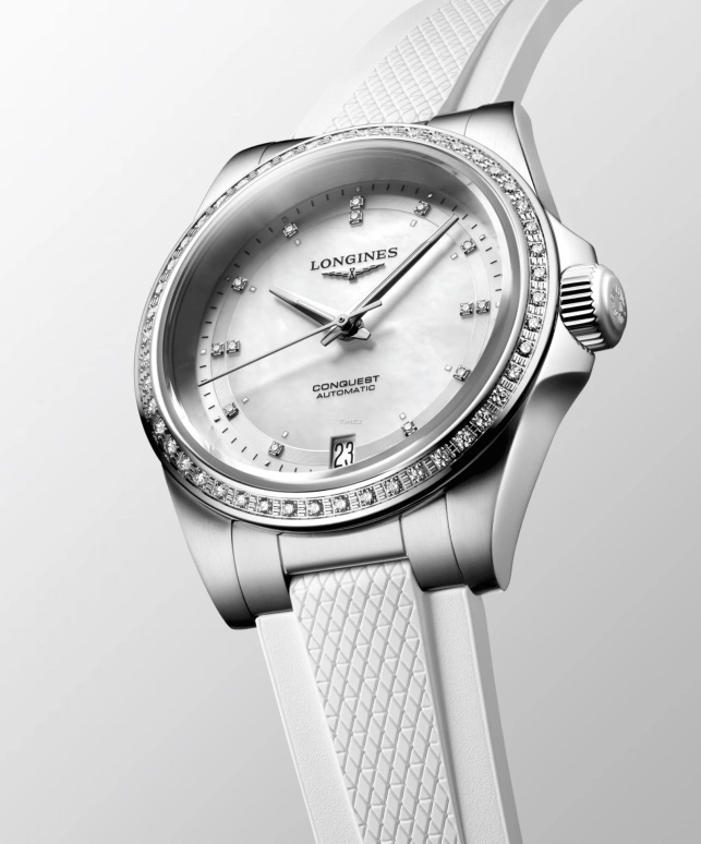 Longines,Sport 34mm,34mm,Stainless Steel,Silver White,Automatic,Day,Anti-magnetic,L3,L3.430.0.87.9