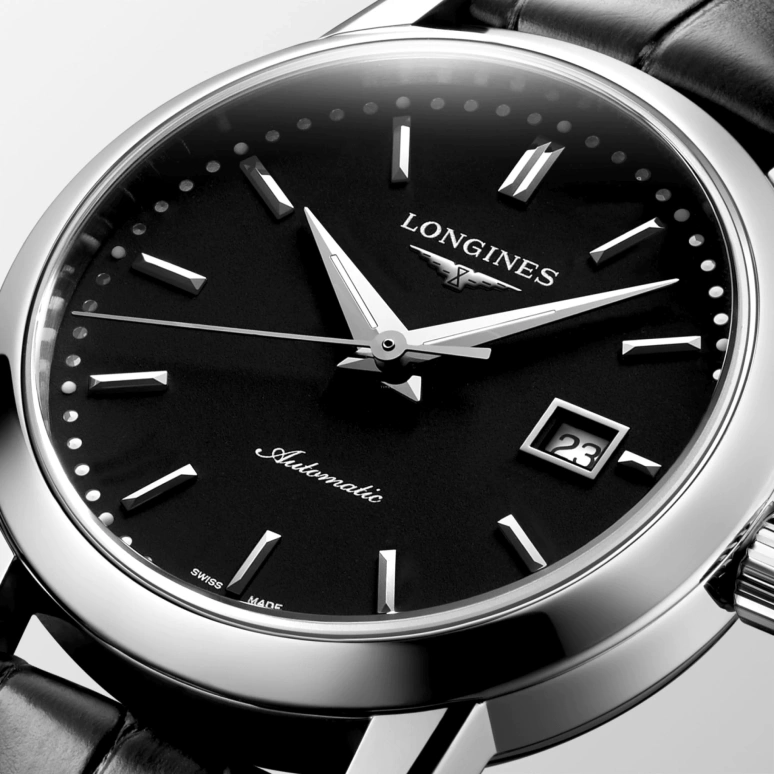 Longines,1832 30mm,30mm,Stainless Steel,Black,Automatic,Date,40hours,L4,L4.325.4.52.0