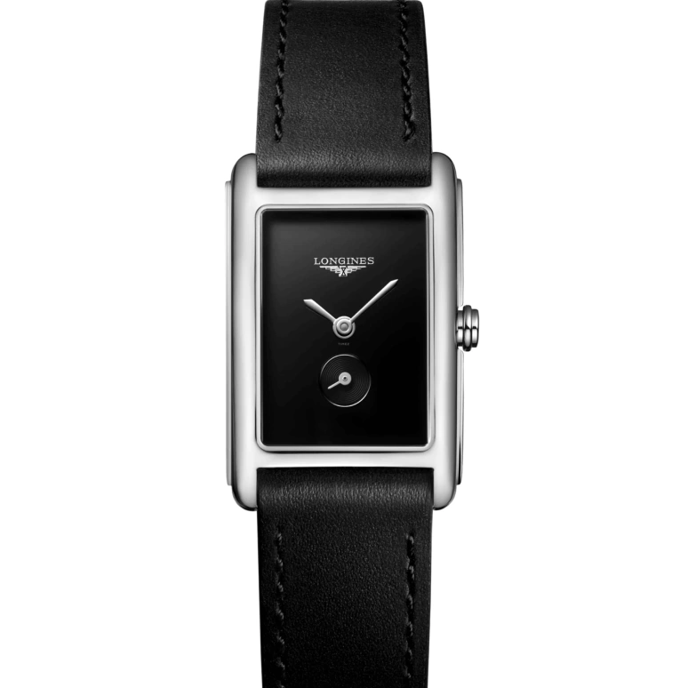 Longines,Elegant 20.80x32mm,20.80x32mm,Stainless Steel,Black,Quartz,26280hours,In-house Caliber,L5,L5.255.4.59.2
