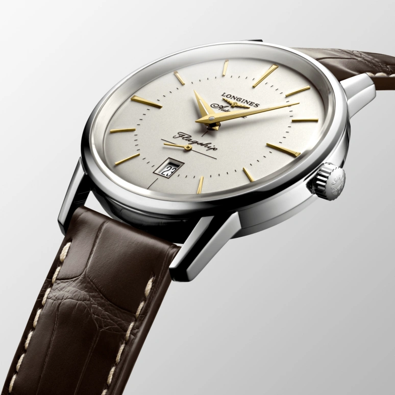 Longines,Heritage Classic 38.50mm,38.50mm,Stainless Steel,Silver,Automatic,Date,42hours,L4,L4.795.4.78.2
