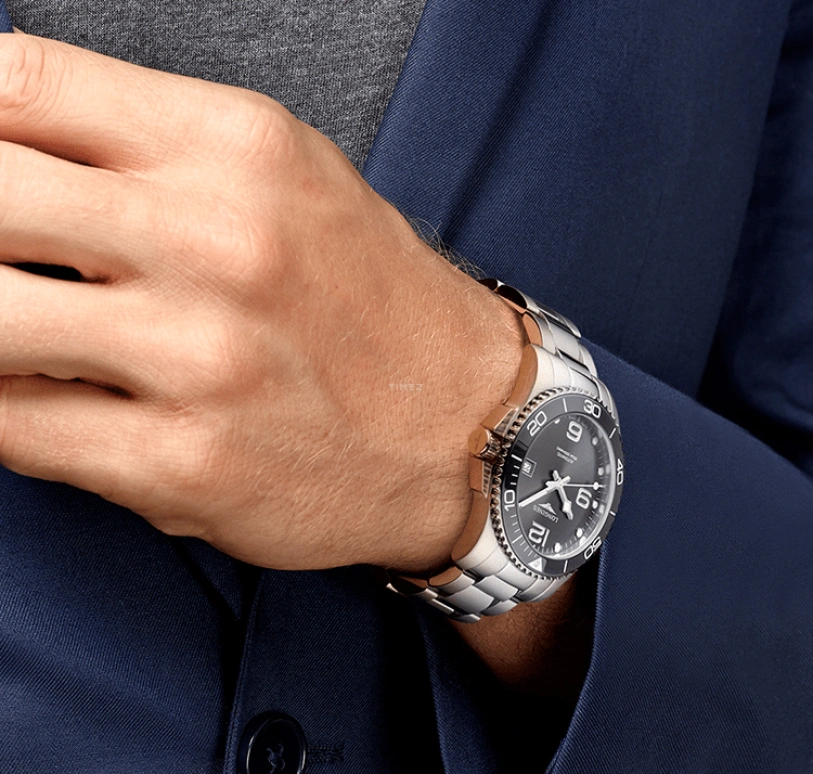 Longines,HydroConquest 43mm,43mm,Stainless Steel,Grey,Automatic,Date,65hours,L3,L3.782.4.76.6