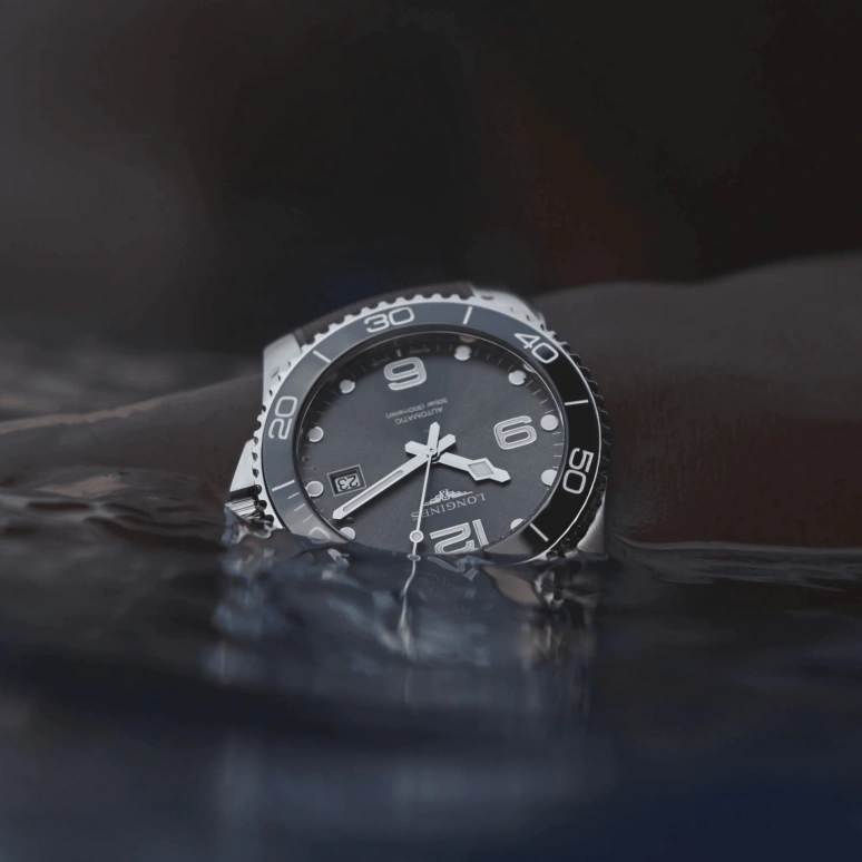 Longines,HydroConquest 41mm,41mm,Stainless Steel,Grey,Automatic,Date,65hours,L3,L3.781.4.76.9