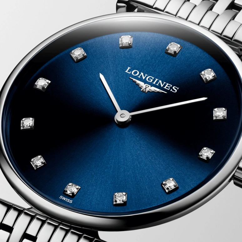 Longines,La Grande Classique 29mm,29mm,Stainless Steel,Blue,Quartz,In-house Caliber,Sapphire,Hardlex,L4,L4.512.4.97.C