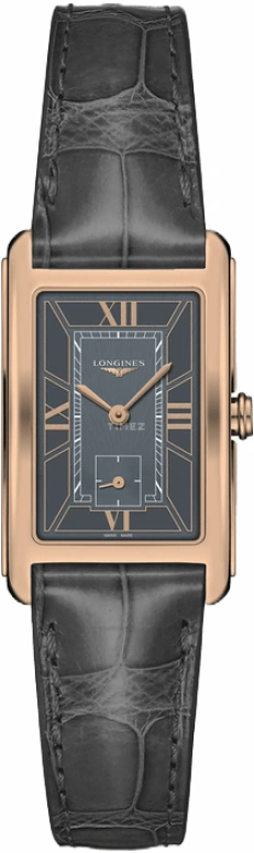 Longines,DolceVita 23mm,23mm,Pink Gold,Grey,Quartz,26280hours,In-house Caliber,L5,L5.512.8.75.2