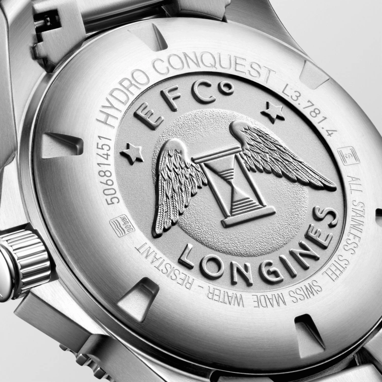 Longines,HydroConquest 41mm,41mm,Stainless Steel,Black,Automatic,Day,72hours,L3,L3.781.4.05.6