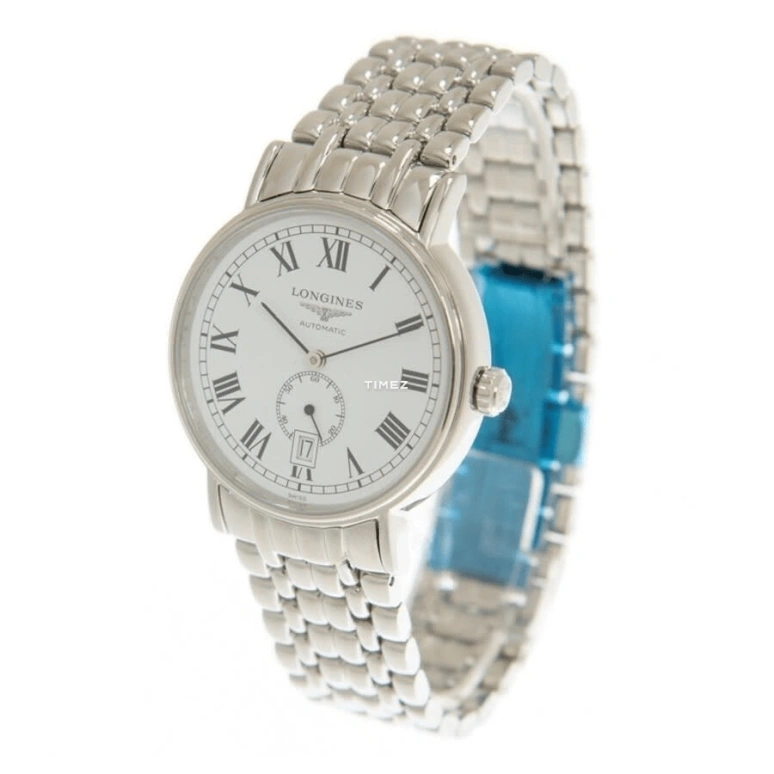 Longines,Presence 38.50mm,38.50mm,Stainless Steel,White,Automatic,Day,72hours,L4,L4.904.4.11.6