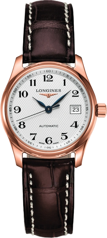 Longines,Master 29mm,29mm,Pink Gold,Beige,Automatic,Date,40hours,L2,L2.257.8.78.3
