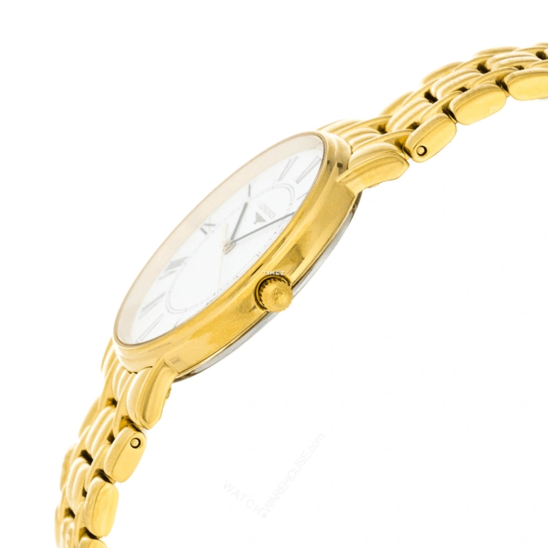 Longines,Presence 33mm,33mm,Stainless Steel,White,Quartz,Day,26280hours,L4,L4.819.2.11.8