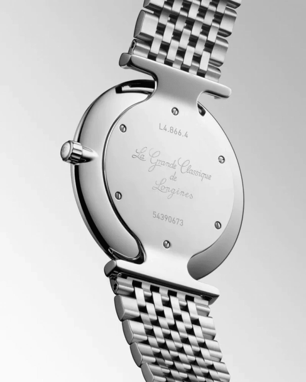 Longines,Elegant 38mm,38mm,Stainless Steel,Black,White,Quartz,In-house Caliber,Sapphire,L4,L4.866.4.11.6