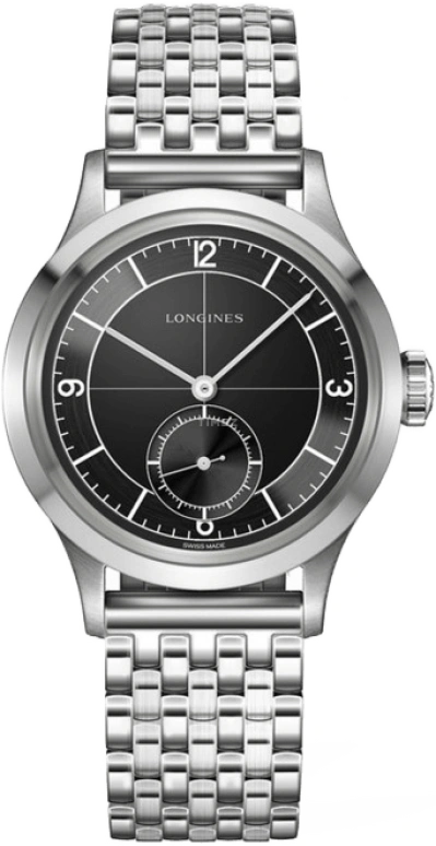 Longines,Heritage Classic 38.50mm,38.50mm,Stainless Steel,Black,Automatic,64hours,In-house Caliber,L2,L2.828.4.53.6