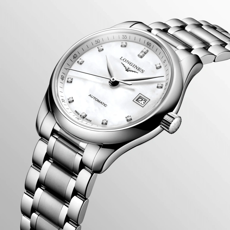 Longines,Master 29mm,29mm,Stainless Steel,White,Automatic,Date,40hours,L2,L2.257.4.87.6